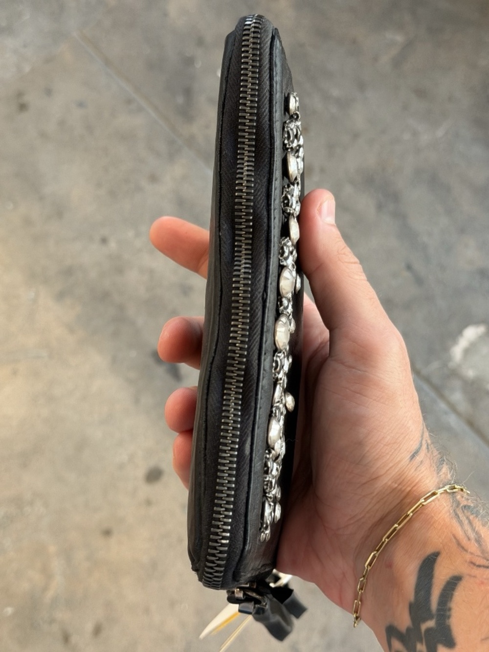 Campomaggi Leather Studded & Embellished Wallet. Comes with tags, and dust bag. - Picture 2 of 5